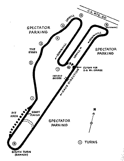 Riverside Track Map 1963