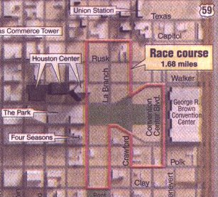 Houston Street Course Track Map
